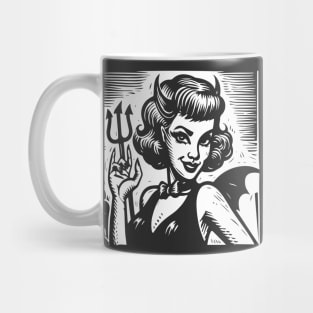 Retro Devil Girl Mug